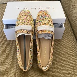 Tahari Multicolor Woven Clutch